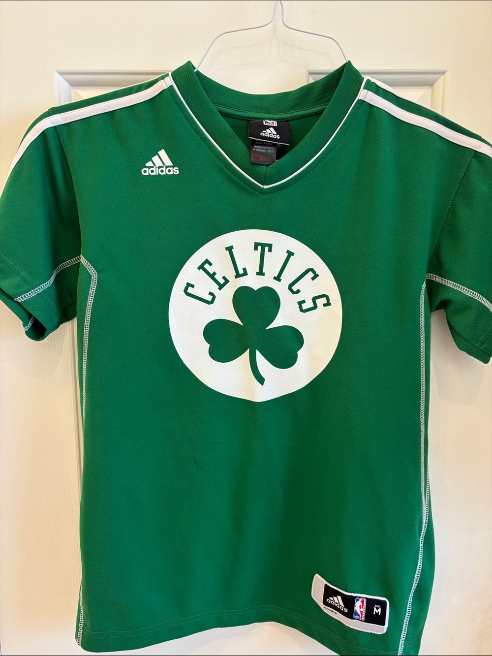 Adidas Kids' Boston Celtics Green Jersey Tee #5 Garnet